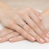 Pierścionek złoty 585 z brylantami 0,17ct zaręczynowy W-459