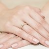 Pierścionek złoty 585 z brylantem 0,25ct W-221b zaręczynowy