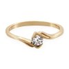 ARTES-Pierścionek z brylantem 0,16ct AB-37 PR. 585