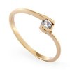 ARTES-Pierścionek z brylantem 0,1ct AB-43 PR. 585