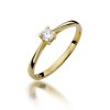 Pierścionek złoty 585 z brylantem 0,15ct zaręczynowy W-367