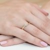 Pierścionek złoty 585 z brylantami 0,19ct zaręczynowy W-262