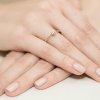 Pierścionek złoty 585 z brylantem 0,23ct W- zaręczynowy