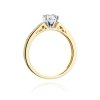 Pierścionek złoty 585 z brylantami 0,42ct W-198 zaręczynowy