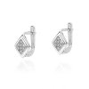 Kolczyki złote 585 z brylantami 0,08ct KO-52 angielskie