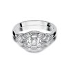 Pierścionek złoty 585 z brylantem 0,19ct zaręczynowy W-413