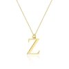 Łańcuszek złoty 585 literka R brylant 0,005ct zawieszka