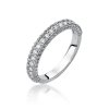 Pierścionek złoty 585 z brylantami obrączka 0,24ct W-507
