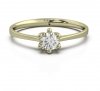 Pierścionek złoty 585 brylant 0,26ct zaręczynowy BR-037
