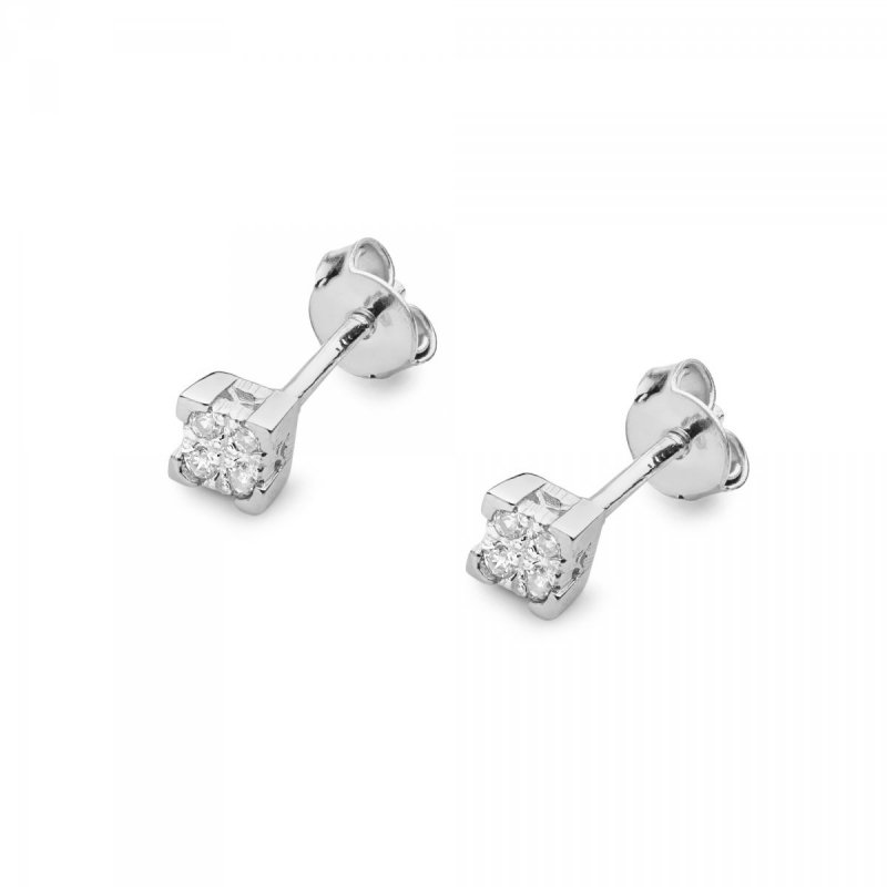 Kolczyki złote 585 brylantami 0,16ct KO-402