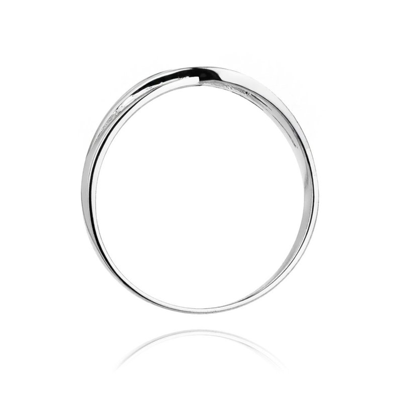 Pierścionek złoty 585 z brylantem 0,05ct zaręczynowy W-156