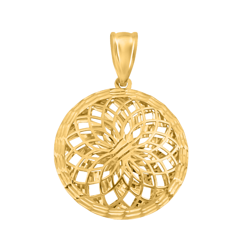 Zawieszka złota 585 ażurowe kółko