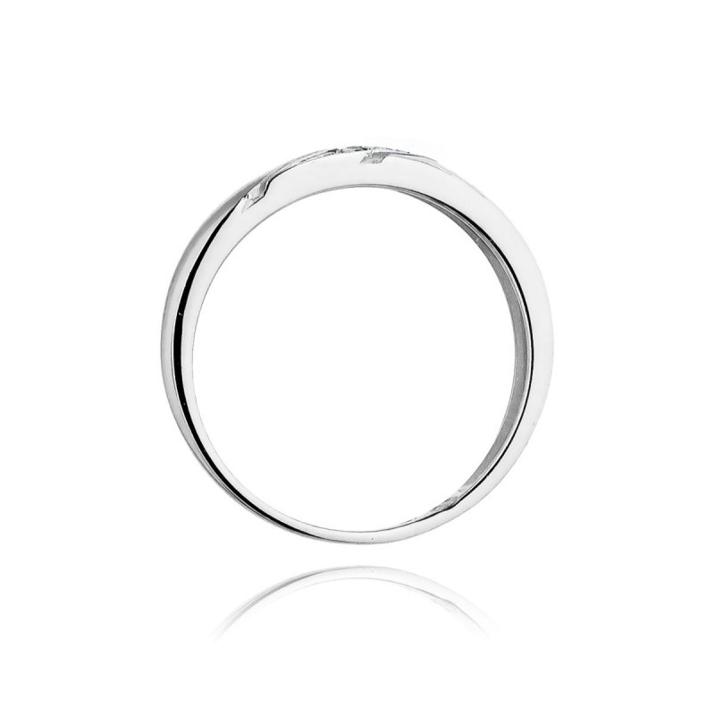 Pierścionek złoty 585 z brylantami 0,02ct W-118