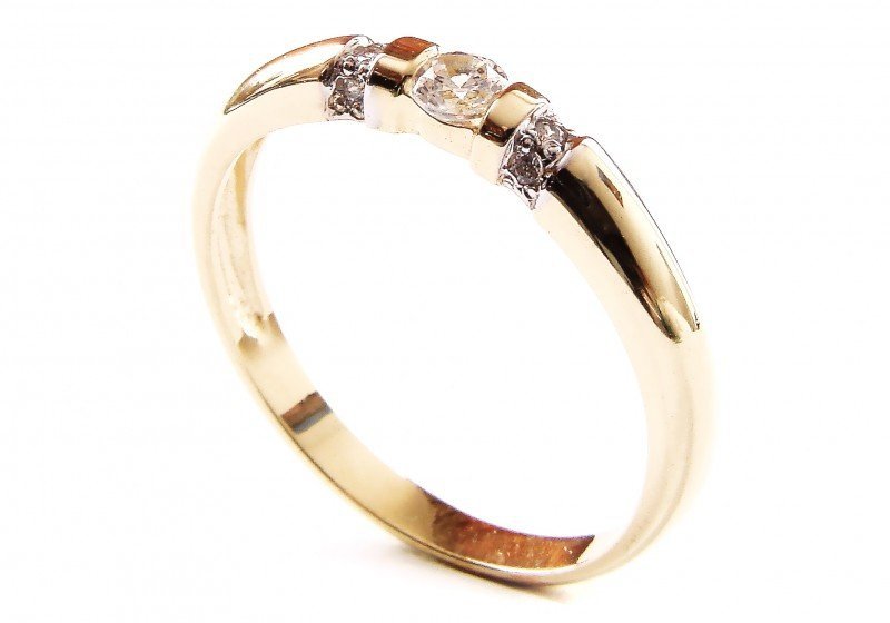 ARTES-Pierścionek złoty 565 PR. 585