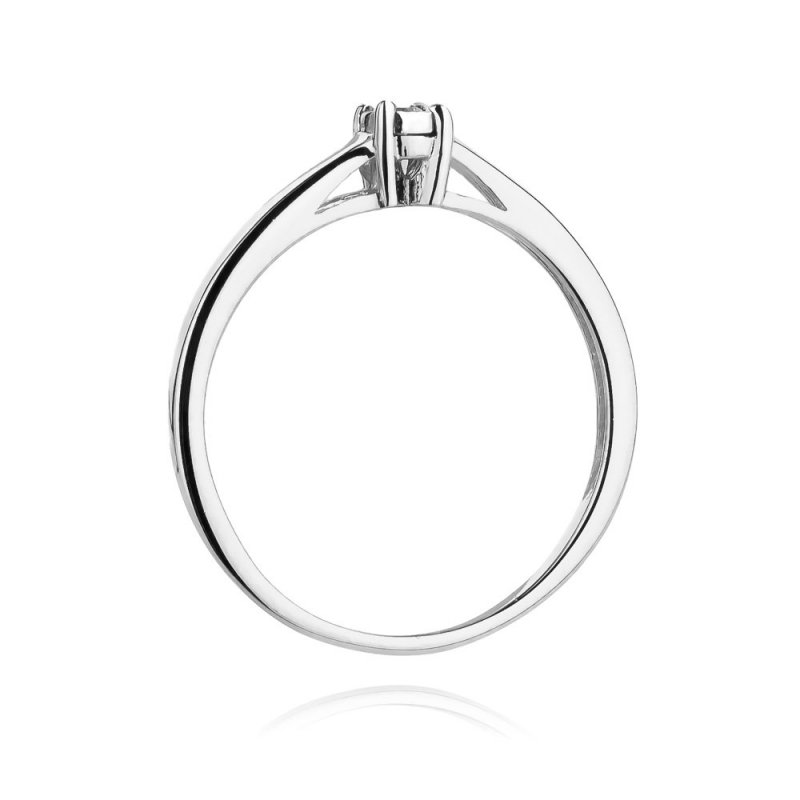 Pierścionek złoty 585 z brylantem 0,03ct zaręczynowy W-471
