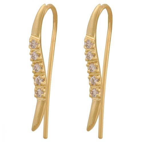 Kolczyki złote 585 nausznice - 15809