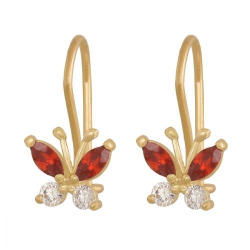 Kolczyki złote 585 wiszące - 19961