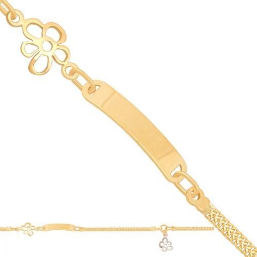 Bransoletka złota, dziecięca dla dzieci 585 - 20444