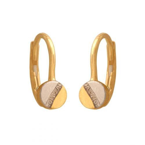 Kolczyki złote 585 wiszące - 43620