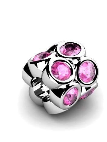 Koralik zawieszka modułowa srebro 925