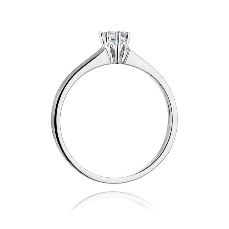 Pierścionek złoty 585 z brylantem 0,20ct zaręczynowy W-317
