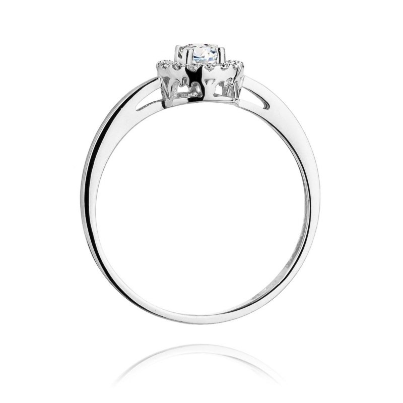 Pierścionek złoty 585 z brylantem 0,20ct zaręczynowy W-238