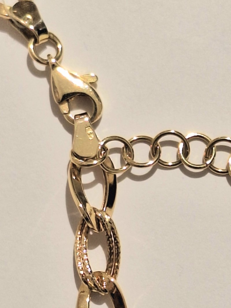 ZŁOTY NASZYJNIK 585 OZDOBNY 8,72g MODNY 