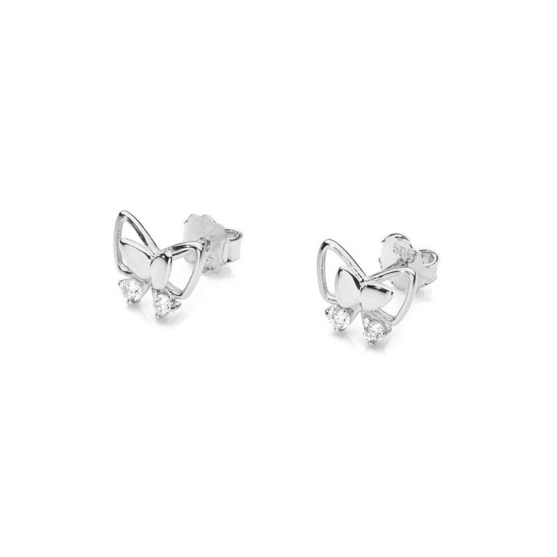 Kolczyki złote 585 z brylantami 0,08ct KO-59 motylki