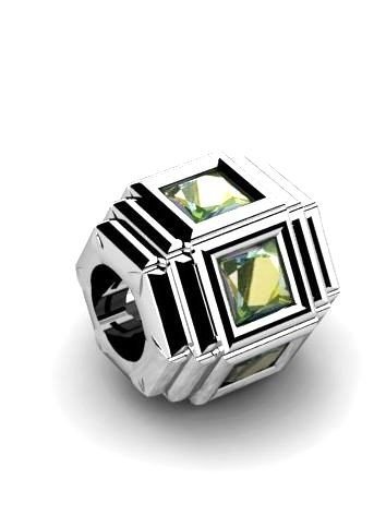 Koralik,zawieszka modułowa srebro 925