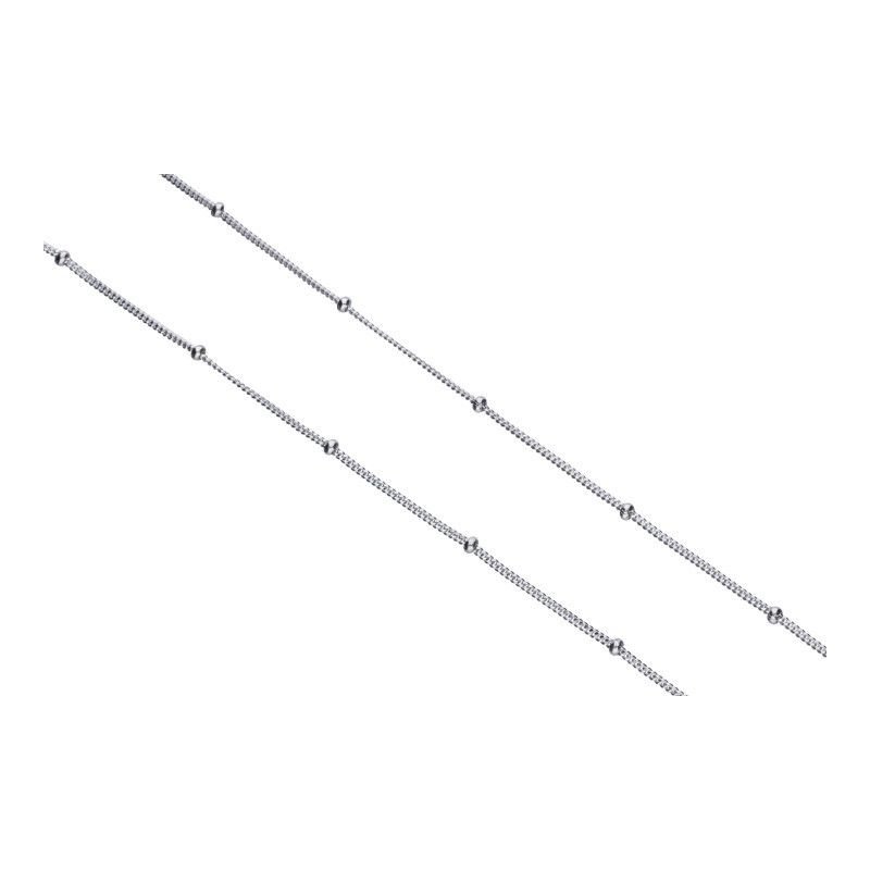 Bransoletka srebrna 925 na nogę KULECZKI