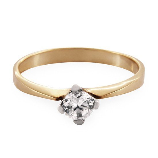 ARTES-Pierścionek z brylantem 0,25ct AB-66