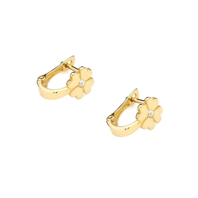 Kolczyki złote 585 z brylantami 0,06ct KO-60 