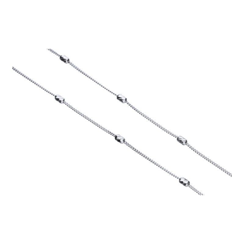 Bransoletka srebrna 925 łańcuszkowa wałeczki