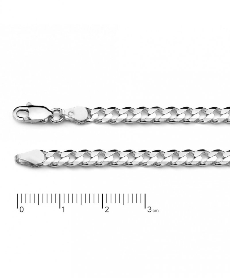 Bransoletka srebrna 925 łańcuszkowa 7,3g pancerka 21cm
