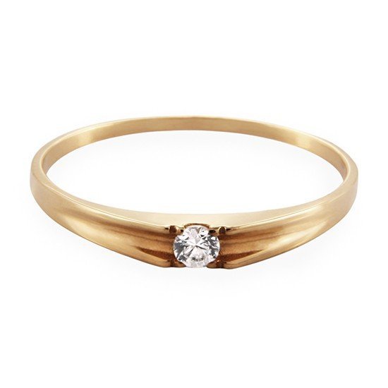 ARTES-Pierścionek z brylantem 0,06ct AB-49