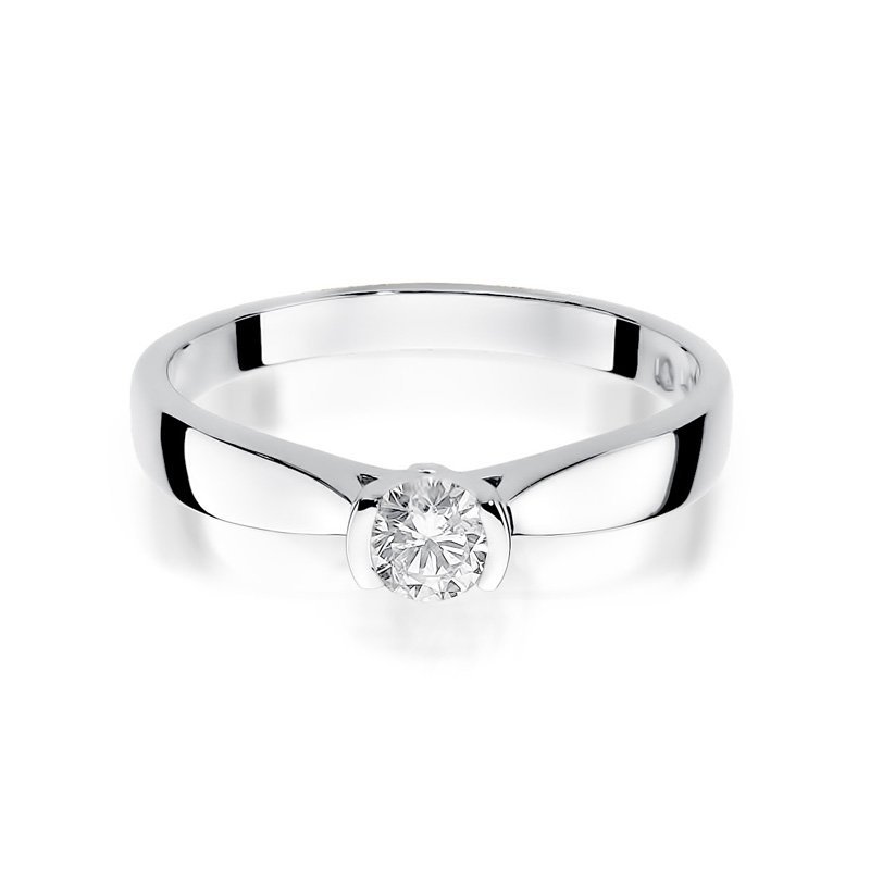 Pierścionek złoty 585 z brylantem 0,25ct W-223b zaręczynowy