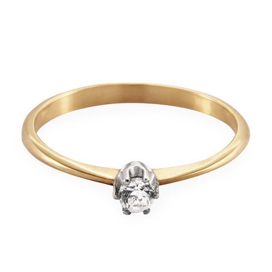 ARTES-Pierścionek z brylantem 0,08ct AB-74