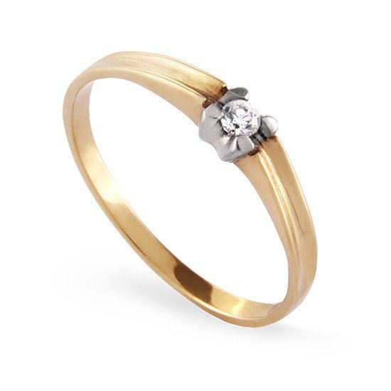 ARTES-Pierścionek z brylantem 0,035ct AB-75
