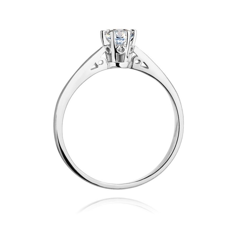 Pierścionek złoty 585 z brylantem 0,25ct W-234