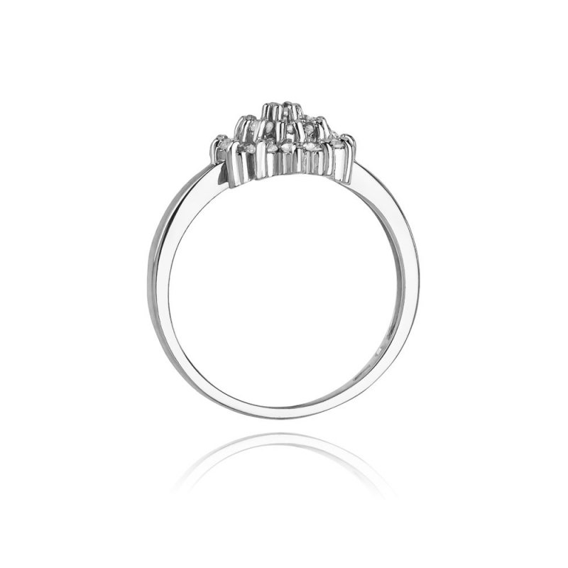 Pierścionek złoty 585 z brylantami 0,40ct W-4 zaręczynowy