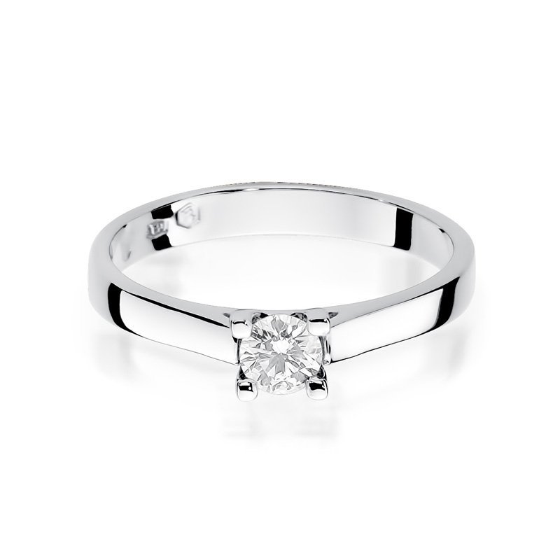 Pierścionek złoty 585 z brylantem 0,25ct W-221b zaręczynowy