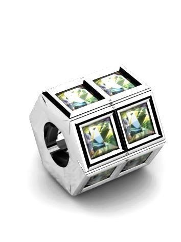 Koralik zawieszka modułowa srebro 925