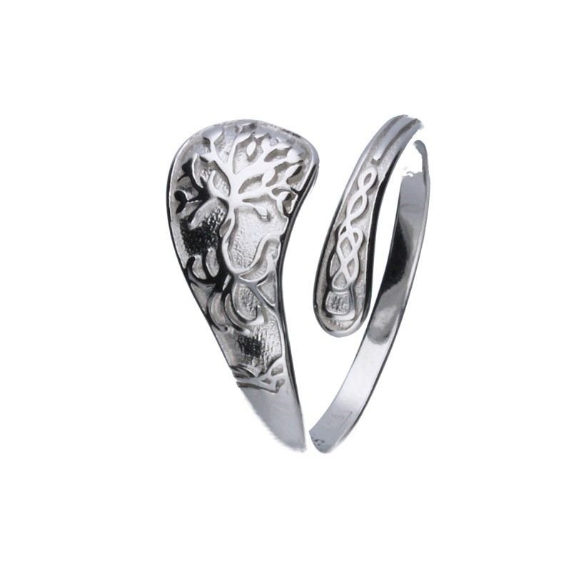 SREBRNY PIERŚCIONEK 925 WĄŻ R20 REGULOWANY