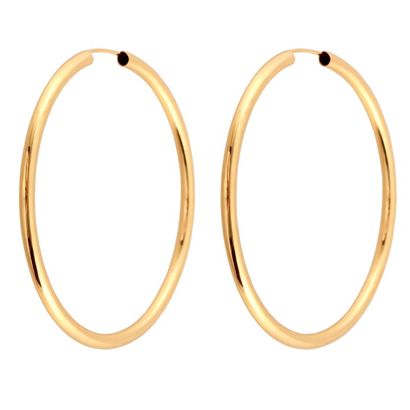 Kolczyki złote 585 koła kółka 30mm szarniry