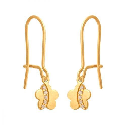 Kolczyki złote 585 wiszące - 41446