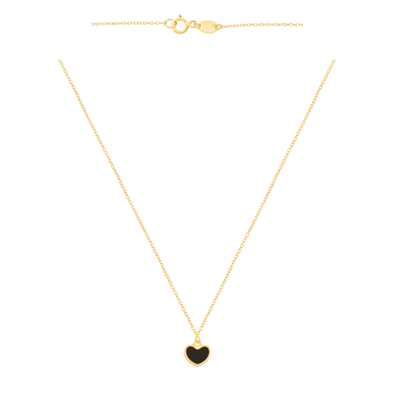 ZŁOTY ŁAŃCUSZEK 585 NASZYJNIK Z SERDUSZKIEM SERCE