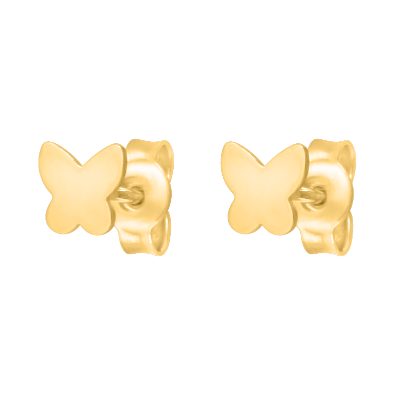 Kolczyki złote 585 motylki motyle malutkie