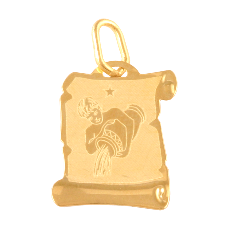 Zawieszka złota 585 znak zodiaku Wodnik