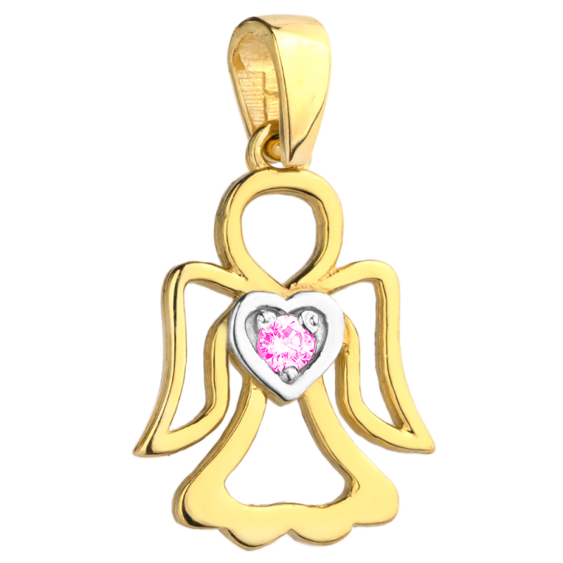 ZAWIESZKA ZŁOTA 585 ANIOŁ ANIOŁEK CHRZEST KOMUNIA