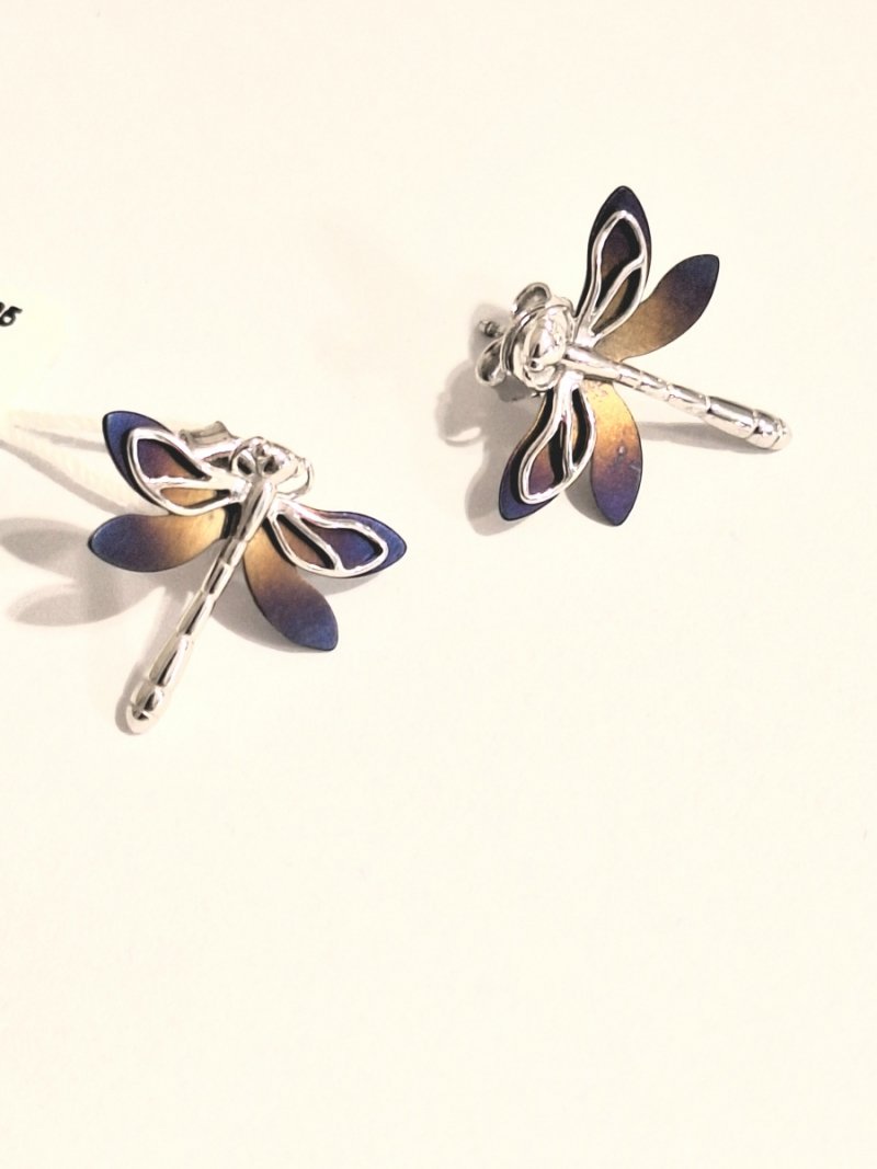 KOLCZYKI TYTAN I SREBRO 925 WAŻKI KOLOROWE